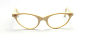 1950s vintage frame in ivory colors