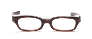 1960s acetate frame with straight temples in dark brown mottled