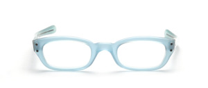 Genuine riveted 60s acetate frame with straight, very trendy hangers
