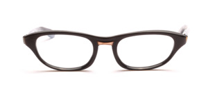 1960s ladies' Frame in dark brown with gold metal accent over the nose bridge