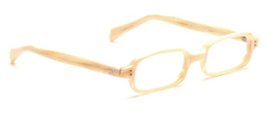 60s acetate acetate female in horn color, each with 2 decorative rivets on the front