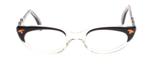 1950s Cat Eye Acetate Socket with Beautiful Golden Studs