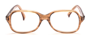 1960s acetate frame in transparent brown in a well-portable form