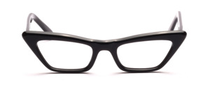 Original vintage 60s cat eye glasses for women in black