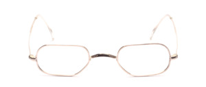 70s saddle bridge eyeglasses in silver in an exceptional shape