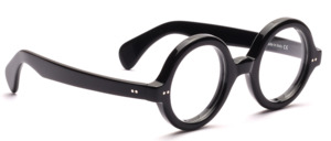 Dicke runde Acetatbrille, einem Original aus den 30er Jahren angelehnt