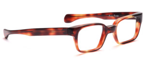 Classic men's Frame in Havana from the 60s with straight temple straps
