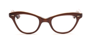 Ladies Cat Eye Glasses from the 50s in dark brown