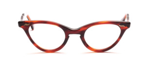 1960s Ladies' Frame in Cat Eye shape with pretty decorative rivets on the middle section