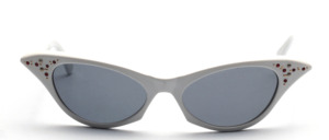 Chic ladies butterfly sunglasses in the style of the 50s