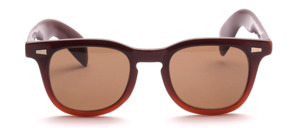 Retro sunglasses in the style of the 60s in brown gradient with brown discs
