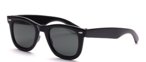Classic black sunglasses with decorative studs