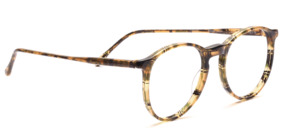 Simple mock Frame in acetate with keyhole in brown tones patterned