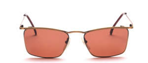 Elegant angular metal sunglasses