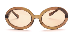 Very large and oval, original 70s acetate sunglasses