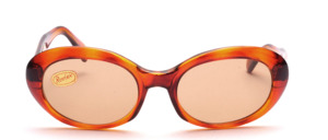Classic oval, solid sunglasses of the 60s