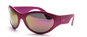 Slightly curved, large outdoor sunglasses with wide temples