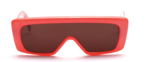 Space sunglasses in pink of the 80s with a flat panorama disc