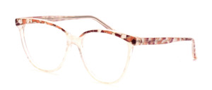 80s ladies' Frame in pearl white with a mosaic top edge