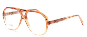 80er Jahre Vintage Brille von Selecta in Braun Transparent Verlauf mit flexiblen Bügeln