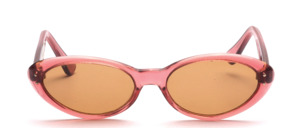 Classic oval, cat-eye touched acetate sunglasses of the 70s