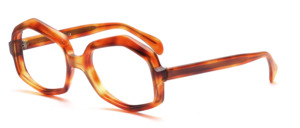 Forces acetate 70s fit for women in light Havana