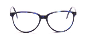 Attractive blue mottled acetate frame for ladies
