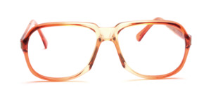 Gentleman's frame from the 70s in brown gradient with almost centrally attached straps