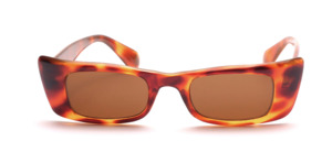 Eckige Sonnenbrille mit breiten Seitenpartien