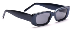 Blue sunglasses with green glasses