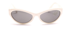 White sunglasses with transparent inside