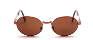 Classic oval unisex metal sunglasses