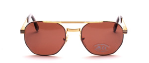 Elegant masculine sunglasses with double bridge