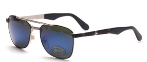 Elegant masculine sunglasses with double bridge