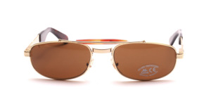 A flatter, slightly wider cool men's metal sunglasses with headband