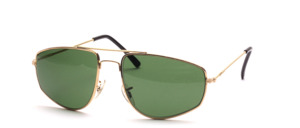 Masculine, elegant sunglasses with nose pads and locking blocks to change glasses