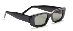 Olive sunglasses with green lenses