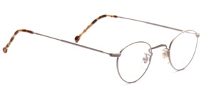 Small panto Frame in matt light gray with chased rim and extra long straps