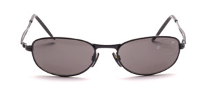 Black sunglasses with gray lenses