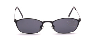 Feather-light, thin-walled sunglasses in black with gray lenses