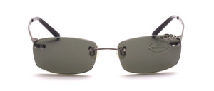 Rimless sunglasses with piercing by Tropical