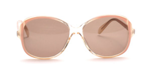 Feminine, elegant vintage design sunglasses from the 80s