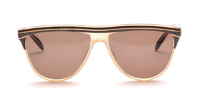 Chic ladies acetate sunglasses with straight shaped top frames