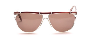 Fashionable women's vintage acetate sunglasses with straight shaped top frames