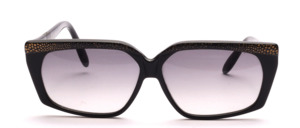 Solid, rectangular vintage 80s sunglasses