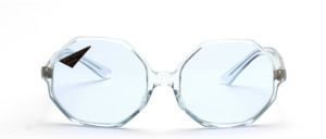 Six large square acetate sunglasses