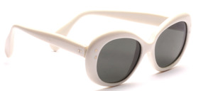 Vintage 70s acetate sunglasses with star rivets on the side and with gray lenses