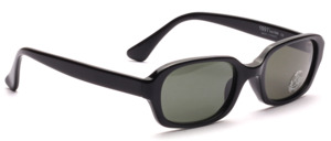 Black acetate sunglasses, from the Sunrock Retro collection, in the style of the 50s