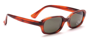 Havana-colored acetate sunglasses, from the Sunrock Retro collection, in the style of the 50s