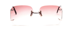 A great, rimless, real '80s sunglasses, with over-the-top straps